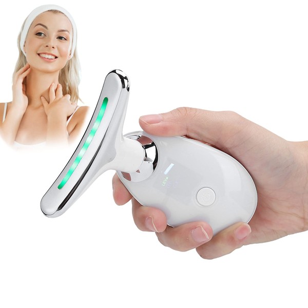 IPL Skin Rejuvenation Machine, Skin Lifting Neck Tightening Device for Wrinkle Removal EMS Micro Current Anti-Aging Facial Massager to Reduce Fine Lines
