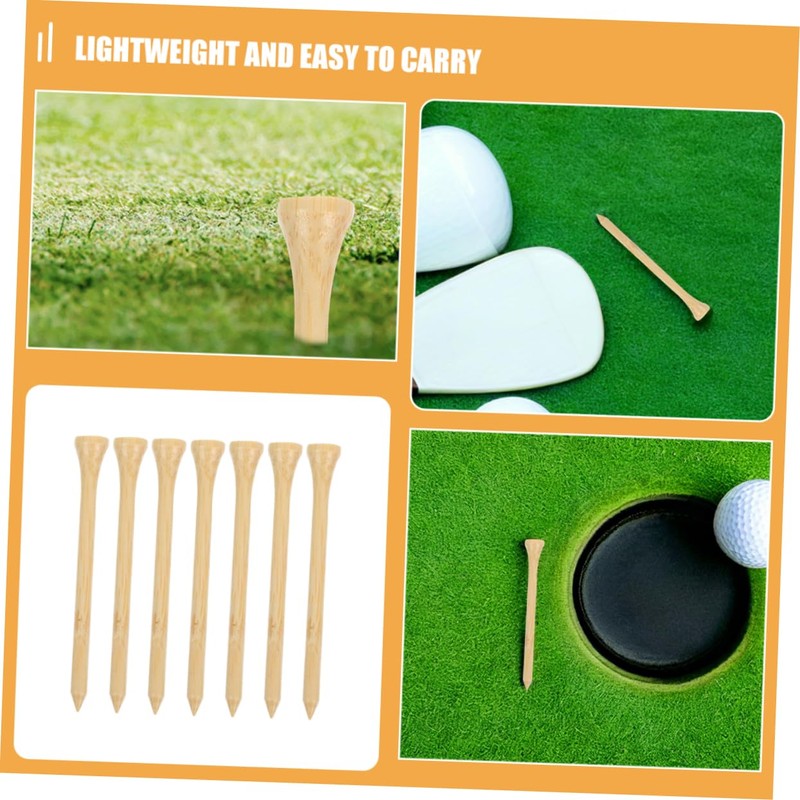 BESPORTBLE Versatile Golf Tee Set 40 Pcs Bamboo Tees Golf