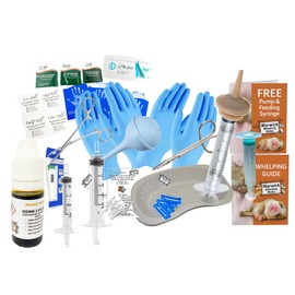 Best Value Whelping Kit -Essential Items -Canine Breast Pump - Syringe Nipple - Standard Breeds
