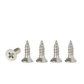 M4 Stainless Steel Self Tapping Screws,100pcs M4x25mm Phillips Flat Head Wood Srews DIY Woodworking Screws with Box (M4 X 25mm 100 PCS)