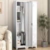 LUCYPAL Broom Closet Storage Cabinet,65" H Metal Cleaning Tool Cabinets