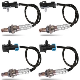 KUIPERAUTO Oxygen Sensor Upstream + Downstream 234-4012 15703 13474 234-4018 Compatible for Chevy Silverado GMC Sierra 16 Bolts 4L60E Transmission 1996-2002 (Set of 4)