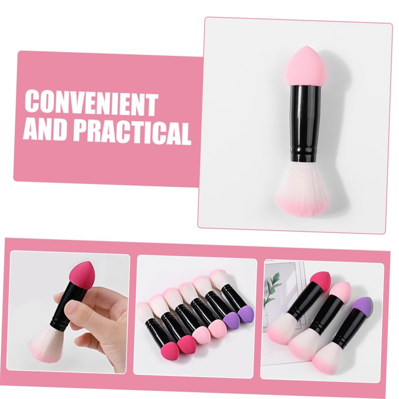 Ipetboom 3pcs Double Ended Makeup Brush Bronzing Brush Foundation Contour