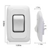 Single SPST On-Off Switch with Bezel, Technology Components 12V Light