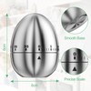 Rseuphiee Egg Timer, Kitchen Timer Egg Made of Stainless Steel,