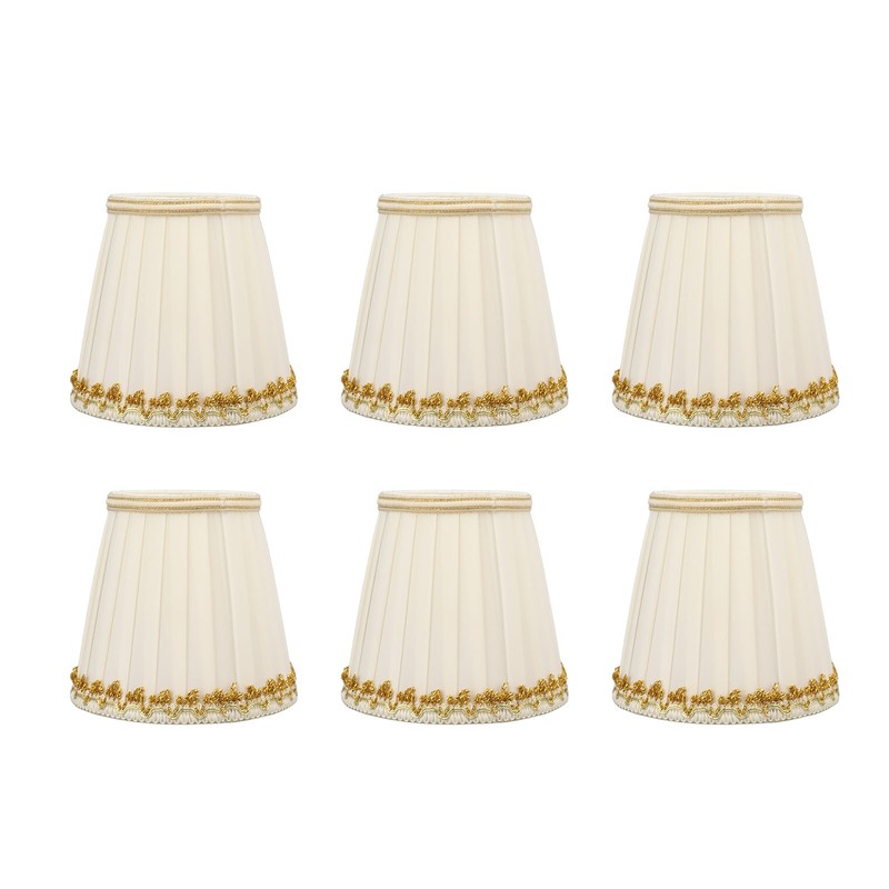 6Pcs Small Lamp Shades Safe Soft Easy Installation Modern Light