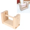 Wooden Yarn Holder 5.1in Long Sturdy Smoothing Rotatable Easy Assembly