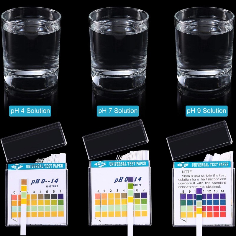 200 Strips Plastic Ph Test Strips, Universal Ph 0-14, Litmus