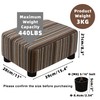 CAROLMADE Small Foot Stool Ottoman Footstool with Legs Under Desk