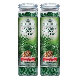 Scentsicles Scentfetti Scented Paper Filler, White Winter Fir, 125g Bottle (2 Pack) - For use in Warmers, with Botanicals, Greenery and More!