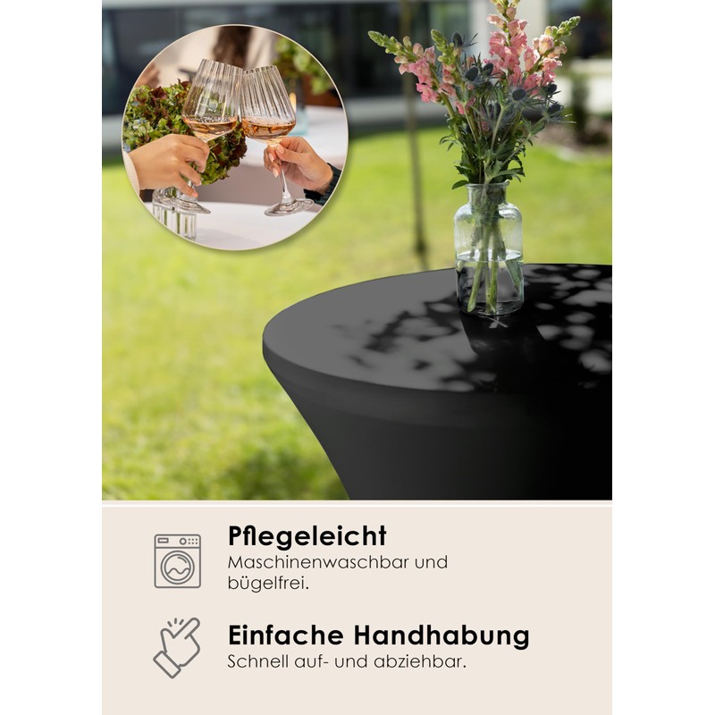 Gräfenstayn® Diana High Table Cover Various Colours and Sizes for