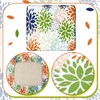 Hosuly 8 Pcs Spring Dahlia Sofa Cushion Cover for Patio
