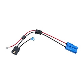 12 Volt Battery Wiring Harness for 12V Kid Trax Child Ride On Car, Dodge Viper, Ram 3500, Police Car, CAT Bulldozer - Large Blue Plug