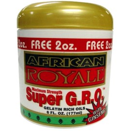 African Royale Super Gro Gelatin Rich Oil, 6 oz (Pack of 2)
