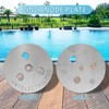 Weighted Pool Skimmer Plate, Zinc Anode for Pool, Equipment Accessories