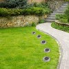 Petyoung 8Pack Outdoor Solar Ground Lights, IP65 Waterproof Solar Disk