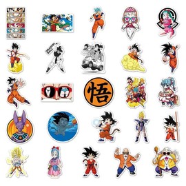 For Dragon Ball Sticker Set, Set of 100, Dragon Ball Waterproof Seals, Sticker Pack, Decal, Suitcase, High Definition Image, MoE, Suitable for Cars, Bicycles, Motorcycles, Helmets, Computers