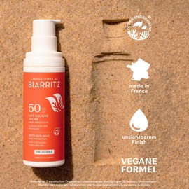 Laboratoires de Biarritz - Satin Sun Lotion SPF50 - Transparent Liquid Texture - Face & Body - Fresh Effect Immediately After Application - Fragrance 100% Natural Origin - 100 ml