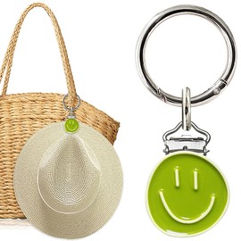 KEYDUACU Hat Clip - Hat Holder for Travel on Bag，Hat Clip for Travel (Metal, Light Green)
