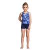 Lands' End Traje de baño tankini para niñas, Deep Sea