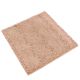 Non-Slip Bath Rug,Extra Soft Microfiber Bedroom Shag Carpet with Anti-Slip Backing,Water/Dust Absorbent Fast Dry Shower Mat,Sound Insulated Stairs Pad,Machine Washable (Camel,12 x 12 Inches)