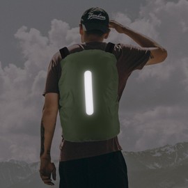 M METERXITY Backpack Rain Cover - Waterproof Lightweight Cover with Vertical Reflective Strap, Apply to Cycling/Mountain Climbing (75-85L, XXL, Olive)