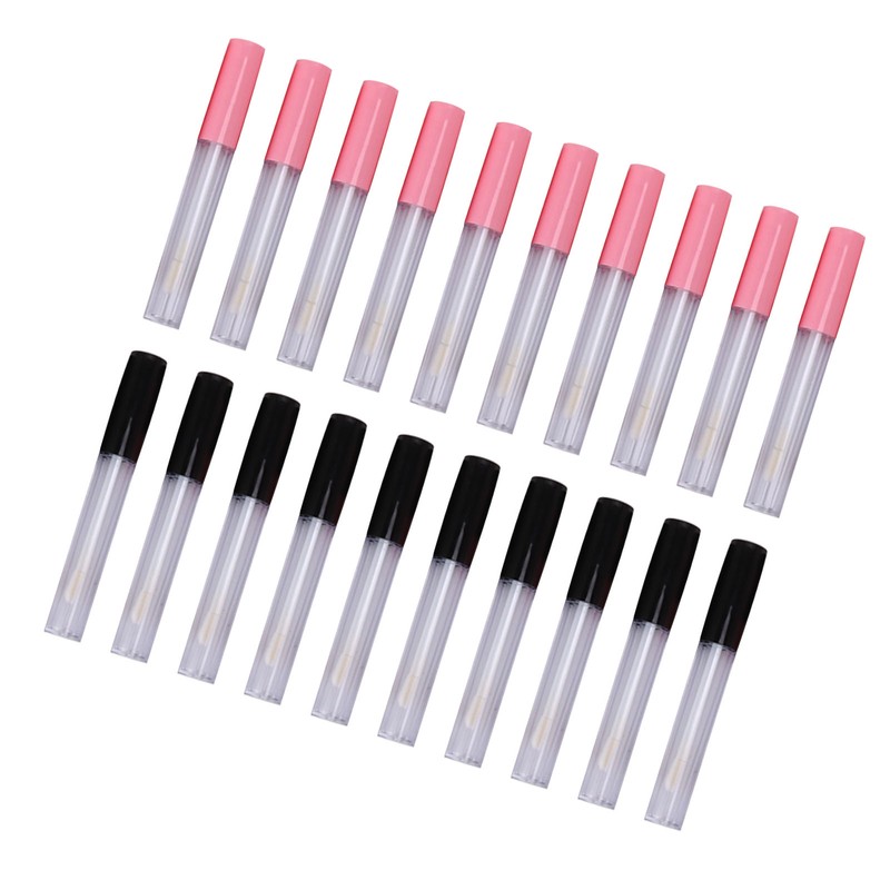 20pcs Empty Lip Gloss Tubes Containers Clear Mini Refillable Lip