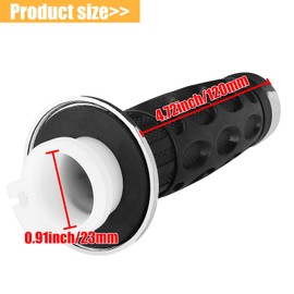 QAZAKY 7/8inch 22mm Handle Bar Grip Throttle Tube Handlebar for GY6 47cc 49cc 50cc-90cc 110cc 125cc 150cc 200cc Pit Dirt Mini Bike Scooter ATV Quad Buggy Moped XR50 XR70 CRF50 CRF70 QMB139 Universal