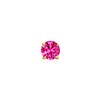 Minimalist Tiny Cubic Zirconia Red Fuchsia Pink Simulated Ruby CZ