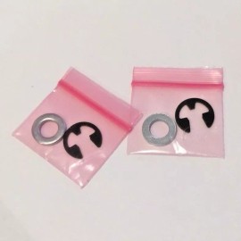 Williams - generic 2 Retaining E-Clips & Washers for Williams Arcade Joystick - Joust Defender ect.