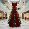 Arcos Rojos Para Árbol De Navidad, Topper Árbol Navidad