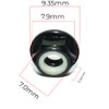 Pack of 10 Self-Locking Nuts M4 Hex Nuts Flange Nut