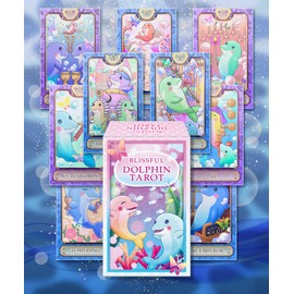 BLISSFUL DOLPHIN TAROT Tarot Card, Blissful Dolphin, Japanese Instruction Manual Included (English Language Not Guaranteed)