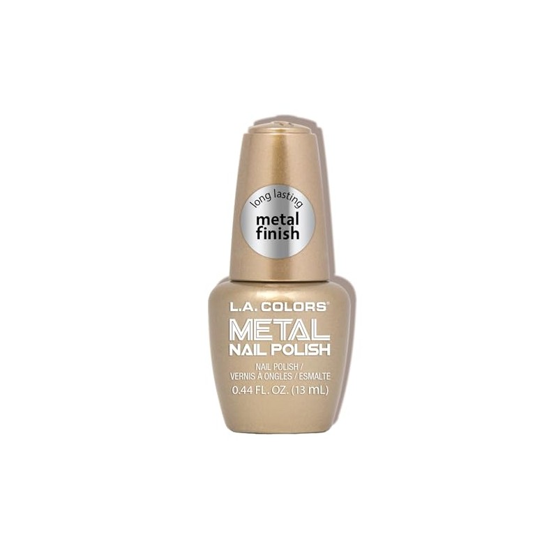 L.A. COLORS Metal Nail Polish, Bubbly CNL62