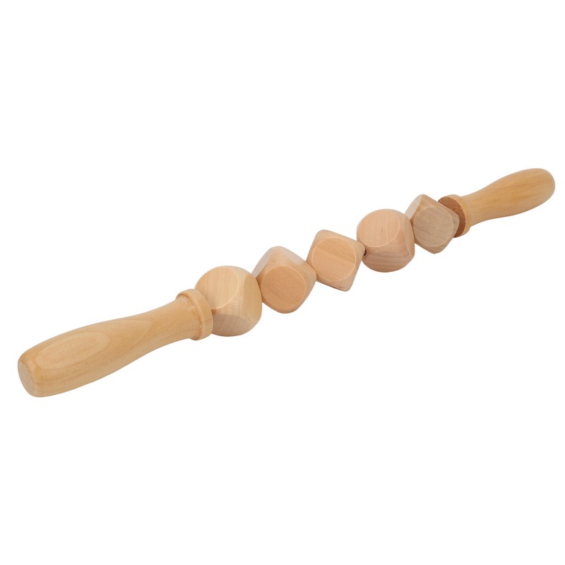 Fascia Massage Roller Meridian Dredgin Wooden Scraping Rods with 5pcs