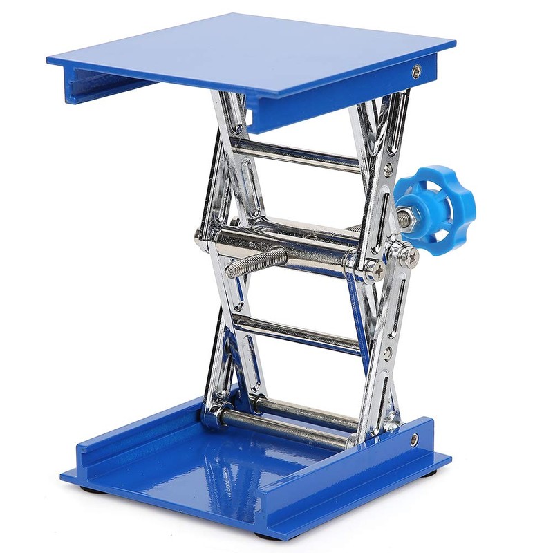 Laboratory Stand, 100 x 100 mm Laboratory Scissor Jack, Blue