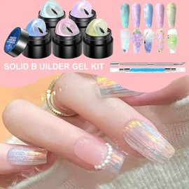 3D Molding Gel for Nails | Sculpting Gel Nail Designs Extension,Manicure Set Non-Stick for Home Salon Carving Molding Building Painting, Soak off UV/LED