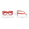 El Charro Damen Carolina Lesebrille, rot, M
