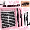 200 Pieces DIY Eyelash Extensions Set, 8-16 mm, Mixed Fluffy