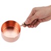 Sauce Pan Wooden Handle Rose Gold Stainless Steel Sauce Pot