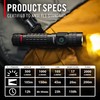 COAST PX200R 2000 Lumen Rechargeable LED Flashlight, TWIST FOCUS, USB-C,
