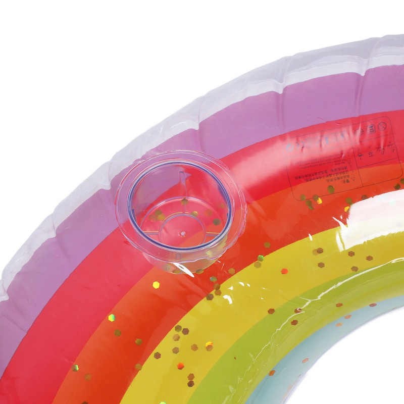 Swimming Ring Pool Float Inflatable Colorful Thickened PVC Pool Float