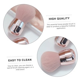 Healeved 2pcs Mushroom Shape Makeup Brush for Blush and Loose Powder Makeup Tool for Application and Easy Cleaning Random Style