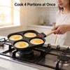 4-Hole Nonstick Egg Frying Pan for Breakfast – Aluminum Alloy