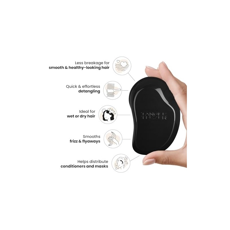 Tangle Teezer - Cepillo de pelo, Panther Black