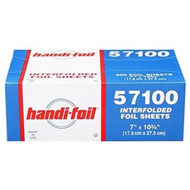 Handi-Foil 7" x 10.75" Aluminum Foil Pop-Up Sheets Food Wrap - (Pack of 500)