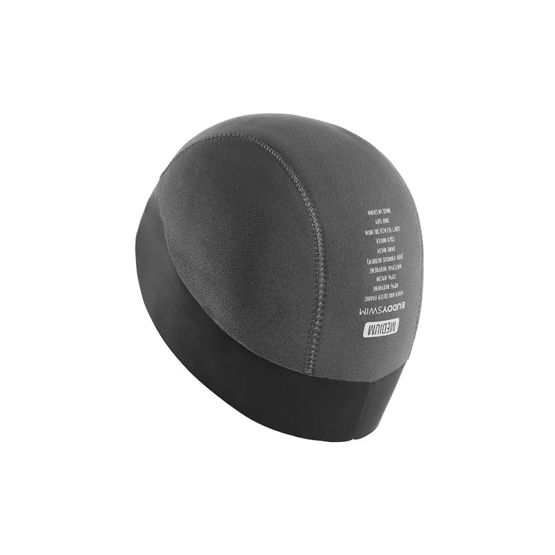 BUDDYSWIM Neoprene Swimming Cap Without Velcro for Open Water Swimming
