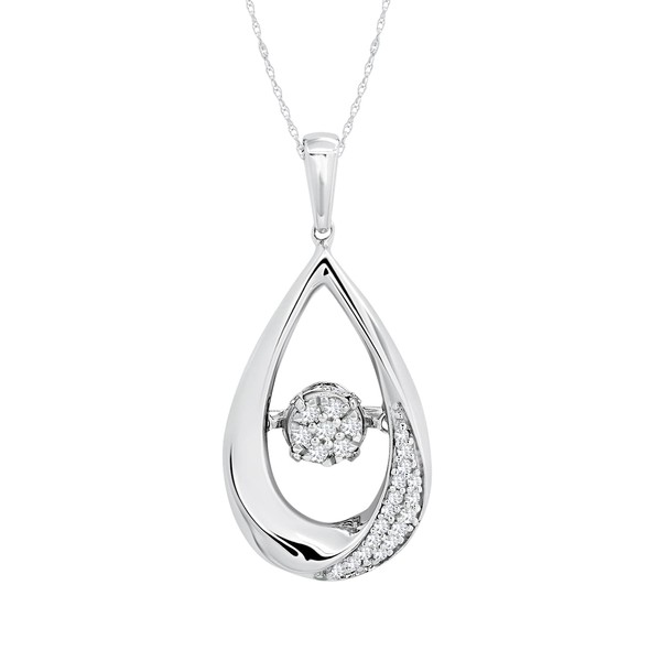 MAX + STONE 1/10 Carat Natural Diamond Drops of Love