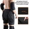 Shinestone Protective Padded Shorts Detachable Protection Pants (Black, Medium)