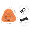 PATIKIL D-Ring Patch, 4 Pcs 3.5" Triangle PVC Patch Pad